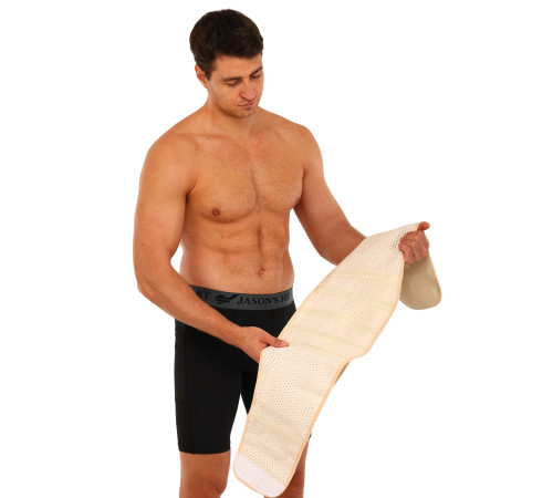 Пояс корсет для поддержки поясницы SP-Sport BACK SUPPORT телесный