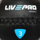 М'яч набивний медичний для кросфіту WALL BALL LiveUp 3кг чорний