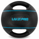 Медбол мяч медицинский двуручный с хватами LiveUp Medicine Ball 5кг черный