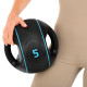 Медбол мяч медицинский двуручный с хватами LiveUp Medicine Ball 5кг черный