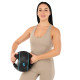 Медбол мяч медицинский двуручный с хватами LiveUp Medicine Ball 5кг черный