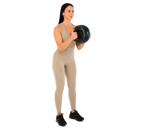Медбол мяч медицинский двуручный с хватами LiveUp Medicine Ball 5кг черный