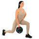 Медбол мяч медицинский двуручный с хватами LiveUp Medicine Ball 5кг черный