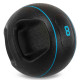 Медбол м'яч медичний дворучний з хватами LiveUp Medicine Ball 8кг чорний