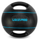 Медбол м'яч медичний дворучний з хватами LiveUp Medicine Ball 8кг чорний