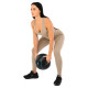 Медбол м'яч медичний дворучний з хватами LiveUp Medicine Ball 8кг чорний