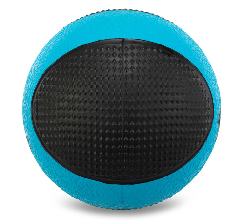 М'яч медичний медбол Medicine Ball LiveUp 2 кг чорний-синій