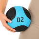 М'яч медичний медбол Medicine Ball LiveUp 2 кг чорний-синій