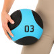 М'яч медичний медбол Medicine Ball LiveUp 3 кг чорний-синій