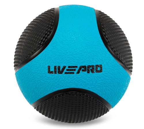 Мяч медицинский медбол Medicine Ball LiveUp 4кг черный-синий