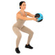 Мяч медицинский медбол Medicine Ball LiveUp 4кг черный-синий