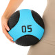 М'яч медичний медбол Medicine Ball LiveUp 5кг чорний-синій