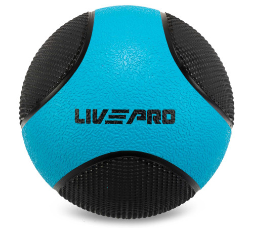 Мяч медицинский медбол Medicine Ball LiveUp 7кг черный-синий