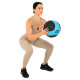 Мяч медицинский медбол Medicine Ball LiveUp 7кг черный-синий
