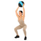 Мяч медицинский медбол Medicine Ball LiveUp 7кг черный-синий