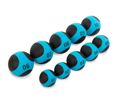 Мяч медицинский медбол Medicine Ball LiveUp 9кг черный-синий