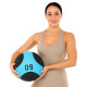 Мяч медицинский медбол Medicine Ball LiveUp 9кг черный-синий