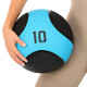 М'яч медичний медбол Medicine Ball LiveUp 10кг чорний-синій