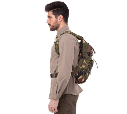 Рюкзак с гидратором KMS SP-Sport 8л 45х25х7см камуфляж Woodland