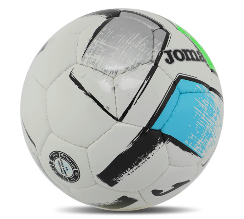 М'яч футбольний Joma DALI II №4 TPU сірий-зелений-синій