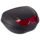 Кофр центральний задній для мотоцикла пластиковий Top Case BUOTAI 1шт 44x32x60см чорний-червоний