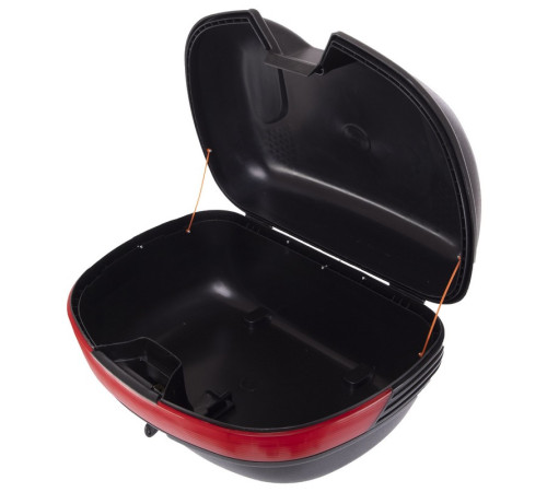 Кофр центральний задній для мотоцикла пластиковий Top Case BUOTAI 1шт 40x26x56см чорний-червоний