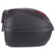 Кофр центральний задній для мотоцикла пластиковий Top Case YUNMING 1шт 40x28x41см чорний-червоний