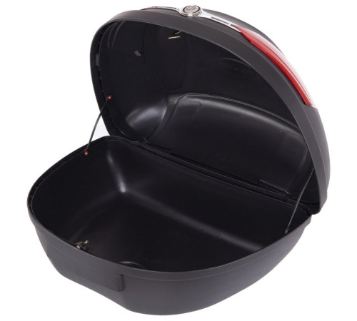 Кофр центральний задній для мотоцикла пластиковий Top Case YUNMING 1шт 44x32x60см чорний-червоний