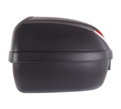 Кофр центральний задній для мотоцикла пластиковий Top Case YUNMING 1шт 44x32x60см чорний-червоний