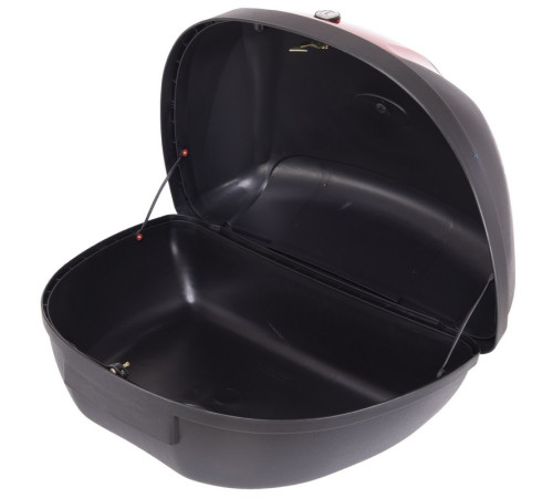Кофр центральний задній для мотоцикла пластиковий Top Case YUNMING 1шт 44x32x60см чорний-червоний