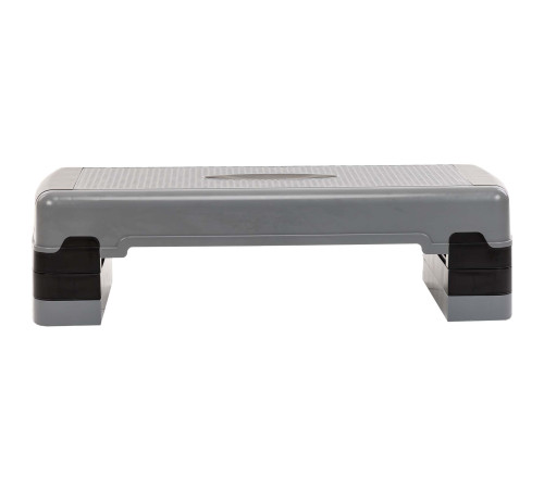 Степ-платформа для фітнесу та аеробіки 3 рівня висоти SP-Sport 85x30x15-25см сірий-чорний