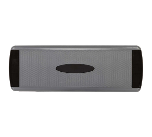 Степ-платформа для фітнесу та аеробіки 3 рівня висоти SP-Sport 85x30x15-25см сірий-чорний