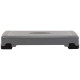 Степ-платформа для фітнесу та аеробіки 3 рівня висоти SP-Sport 85x30x15-25см сірий-чорний