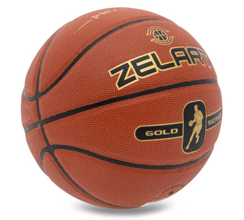 М'яч баскетбольний ZELART GOLD SERIAS розмір 7 коричневий