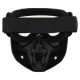 Захисна маска-трансформер окуляри пів-обличчя SP-Sport чорний