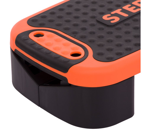 Степ-платформа балансувальна 4 в 1 MULTIFUNCTIONAL STEP Zelart 53x36x14см чорний-помаранчевий