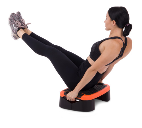 Степ-платформа балансувальна 4 в 1 MULTIFUNCTIONAL STEP Zelart 53x36x14см чорний-помаранчевий