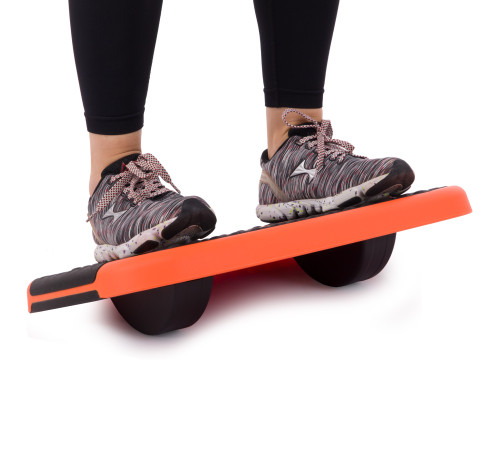 Степ-платформа балансувальна 4 в 1 MULTIFUNCTIONAL STEP Zelart 53x36x14см чорний-помаранчевий