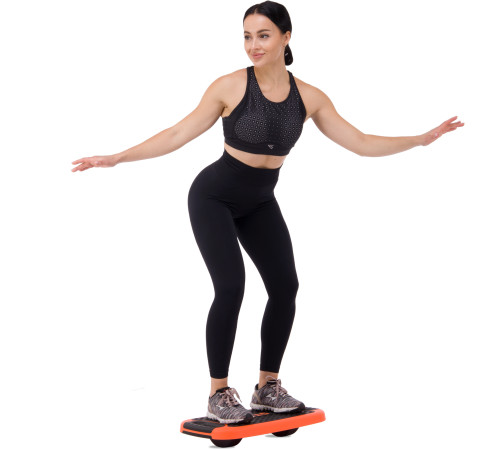 Степ-платформа балансувальна 4 в 1 MULTIFUNCTIONAL STEP Zelart 53x36x14см чорний-помаранчевий