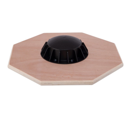 Диск балансувальний балансборд дерев'яний WOOD BALANCE BOARD Zelart 39,5 см чорний