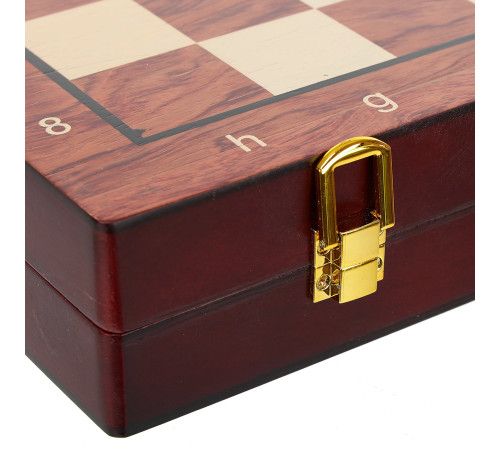 Шахматы настольная игра деревянные ZOOCEN размер 34см x 37см x 2,75см