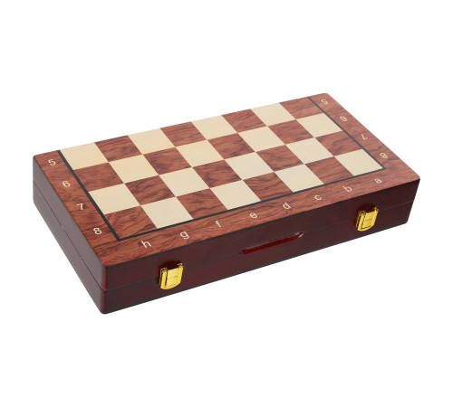 Шахматы настольная игра деревянные ZOOCEN размер 34см x 37см x 2,75см