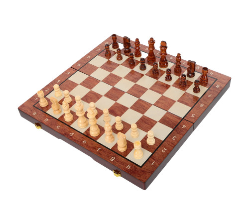 Шахи настільна гра дерев'яні ZOOCEN розмір 39,5см x 39,5см x 2,75см
