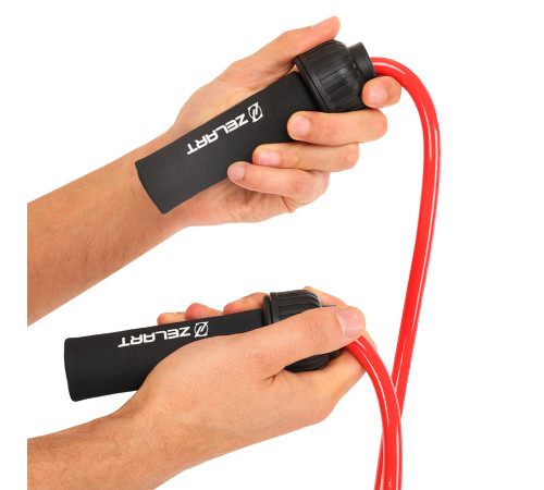 Скакалка Zelart POWER ROPE LIGHT 2,7м кольори в асортименті