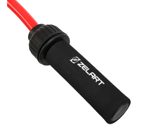 Скакалка Zelart POWER ROPE MEDIUM 2,7м цвета в ассортименте