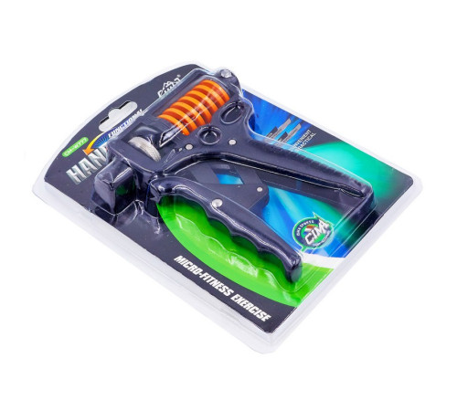Еспандер кистьовий пружинний з регульованим навантаженням 20-130кг CIMA Grip Ultra 1шт чорний