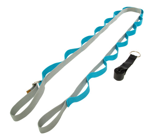 Стрічка стропа з петлями для розтяжки Stretch Strap з дверним якорем SP-Sport 14 петель кольори в асортименті