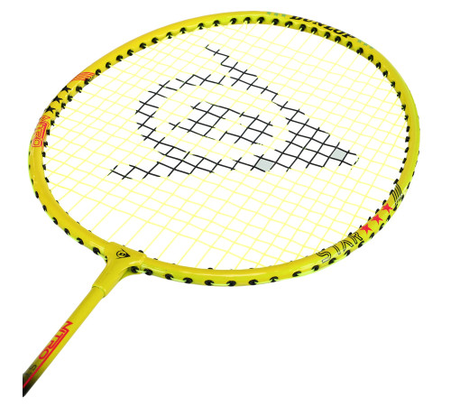 Ракетка для бадмінтону професійна в чохлі DUNLOP NITRO-STAR SSX 1.0 YLW G6 HH NF кольори в асортименті