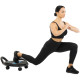 Платформа для преса з подушкою для ніг Abdominal wheel LiveUp розмір 60х52,5х22см чорний