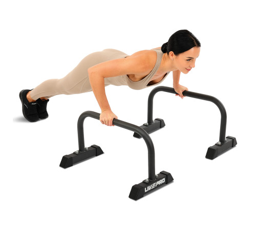 Упоры для отжиманий 2штуки LiveUp PUSH-UP BAR 63х33х36,5см черный